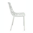 Alternate image 3 for LeisureMod Modern Devon Aluminum Chair - White