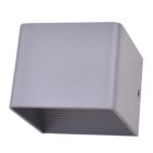 Alternate image 2 for Canyon Home 4" LED Square Gray Wall Sconce Lamp 2pcs Pack