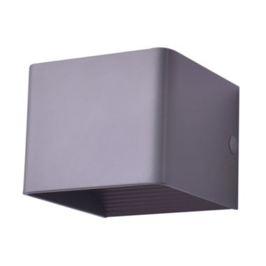 Canyon Home 4" LED Square Gray Wall Sconce Lamp 2pcs Pack. View a larger version of this product image.