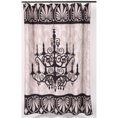 Carnation Home "Luminere" Heavier Weight Fabric shower curtain 100% polyester size 70"x72". View a larger version of this product image.