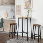Alternate image 3 for BreeBe Set of 2 Industrial Round Bar Stool Chairs