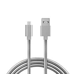 Fuse - Charge & Sync Micro USB Metal 3ft (Silver)