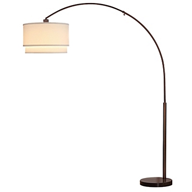 Mason LED Floor Lamp with Marble Base - Bronze. View a larger version of this product image.