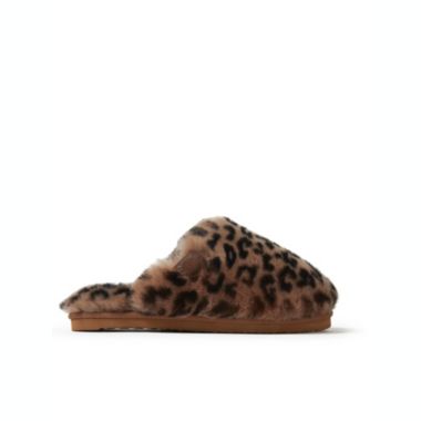 Fireside By Dearfoams Women's Shelly Beach All Over Genuine Shearling Scuff. View a larger version of this product image.