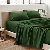 Bare Home Sheet Set - Premium 1800 Ultra-Soft Microfiber Sheets - Double Brushed - Hypoallergenic - Wrinkle Resistant (Forest Green, Twin XL)