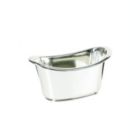 Alternate image 1 for Freida and Joe Pink Orchid & Strawberry Fragrance Bath & Body Spa Gift Set in a Silver Tub Basket