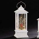 Alternate image 0 for 10.75 Inch Tall LED Lantern with Cardinal Swirl Decoration