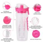 Alternate image 3 for Eggracks By Global Phoenix Fruit Infuser Water Bottle 32OZ Juice Shaker Sport w/ Flip
