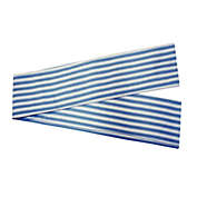 Commonwealth ThermaLogic Ticking Stripe Stylish Pinstripe Printed & Prescott Base 2-Piece Window Tieback - 44x3" Navy