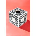 Alternate image 2 for GAURI KOHLI Jodhpur Mother of Pearl Tissue Box Cover - Black