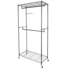 Alternate image 2 for Inq Boutique Closet Organizer Garment Rack Clothes Hanger Home Shelf Heavy Duty Furniture Garment Racks RT