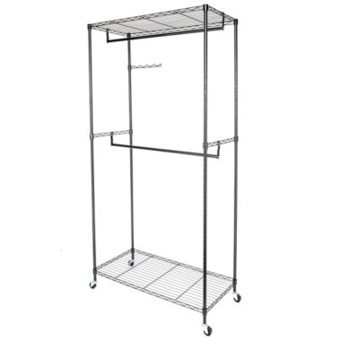 Inq Boutique Closet Organizer Garment Rack Clothes Hanger Home Shelf Heavy Duty Furniture Garment Racks RT. View a larger version of this product image.