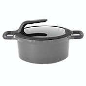 BergHOFF GEM 10" Stay-Cool Covered Stockpot, Grey, 5 Qt