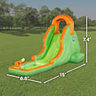 Alternate image 1 for Sunny & Fun Compact Inflatable Water Slide Park - Heavy-Duty Nylon for Outdoor Fun - Climbing Wall, Slide, & Small Splash Pool - Easy to Set Up & Inflate with Included Air Pump & Carrying Case