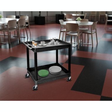 Luxor TC11-B - Large Tub Cart - Two Shelves. View a larger version of this product image.