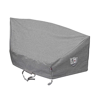 Summerset Shield Platinum Circular 3-Layer Water Resistant Outdoor Sofa Cover - 89x36", Grey Melange. View a larger version of this product image.