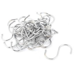 Unique Bargains Stainless Steel S Shape Pot Pan Hanging Hooks Hangers 30 Pieces, S Hooks for Hanging Plants, Kitchenware, Pots, Pans, Cups, Clothes, Towels, Bags in Kitchen, Bathroom, Closet, Garden