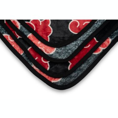 Naruto  Shippuden Akatsuki Red Cloud Anime Throw Blanket   Naruto Blanket Anime Soft Blankets And Throws   Official Naruto  Shippuden Akatsuki Blanket   Measures 60 x 45 Inches. View a larger version of this product image.