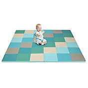 Slickblue 58 Inch Toddler Foam Play Mat Baby Folding Activity Floor Mat-Light Blue