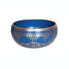Alternate image 0 for Cottage Handicraft, Ajna Chakra - Indigo coloured Tibetan Singing Bowl with free Elephant Gift