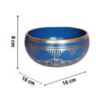 Alternate image 2 for Cottage Handicraft, Ajna Chakra - Indigo coloured Tibetan Singing Bowl with free Elephant Gift