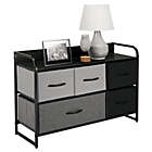 Alternate image 1 for mDesign Wide Dresser Storage Chest, 5 Fabric Drawers