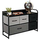 Alternate image 2 for mDesign Wide Dresser Storage Chest, 5 Fabric Drawers