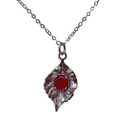 Bottled Up Designs Leaves In Sterling Silver Necklace. View a larger version of this product image.