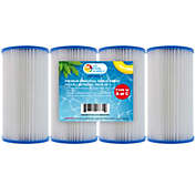 U.S. Pool Supply&reg; 4 Pack of Universal Replacement Filter Cartridges, Type A or C, Compatible with Above Ground Swimming Pool Pumps Using A or C Filters