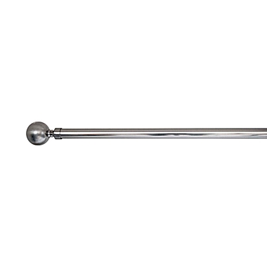 Versailles Lexington LX01 Ball Finial Rod Set - 48x86", Pewter/Silver. View a larger version of this product image.