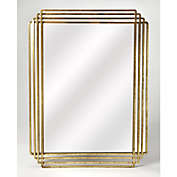 Reflections Uptown Gold Rectangular Wall Mirror