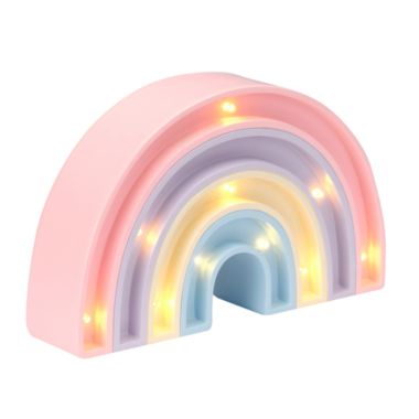 Bedtime Originals Rainbow Hearts Table Top Night Light Soft-Glow LED Lamp. View a larger version of this product image.