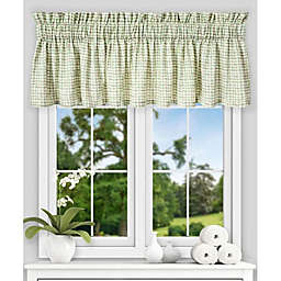 Ellis Curtain Davins High Quality Water Proof Room Darkening Blackout Tailored Window Valance - 80x15