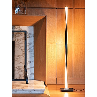 Helix LED Floor Lamp - Black. View a larger version of this product image.