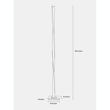 Helix LED Floor Lamp - Black. View a larger version of this product image.