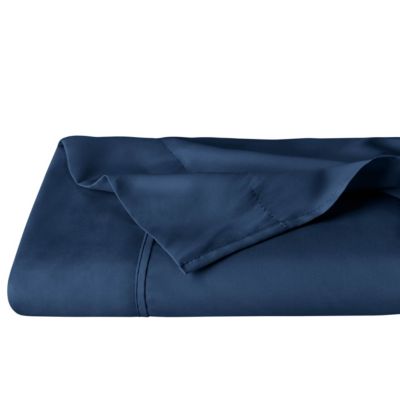 Bare Home Flat Top Sheet Premium 1800 Ultra-Soft Microfiber Collection - Double Brushed, Hypoallergenic, Wrinkle Resistant, Easy Care (King, Dark Blue)