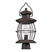 ELK lighting Village Lantern 1 Light Outdoor Post Light In Weathered Charcoal
