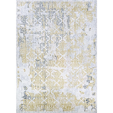 Couristan Grand Damask Area Rug, Gold/Silver/Ivry ,Rectangle, 3&#39;3" x 5&#39;3". View a larger version of this product image.