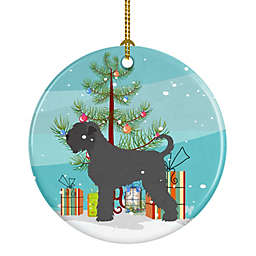 Caroline's Treasures Black Russian Terrier Christmas Ceramic Ornament 2.8 x 2.8