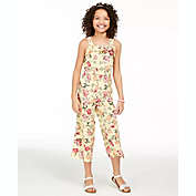 Charter Club Big Girls Mommy & Me Floral-Print Jumpsuit Yellow Size Small-Medium