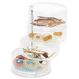 Juvale Plastic Jewelry Organizer, Hair Tie Container for Bathroom (4.5 x 6.9 In)