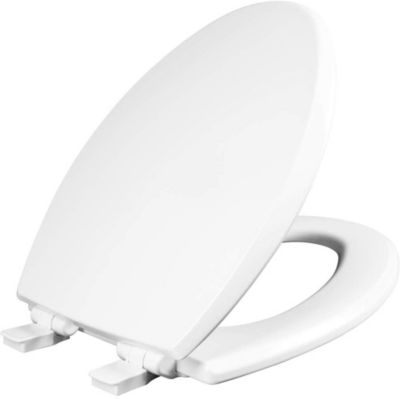 Mayfair 1847SLOW 000 Kendall Slow-Close, Removable Enameled Wood Toilet Seat That Will Never Loosen, 1 Pack ELONGATED