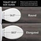 Alternate image 1 for Mayfair 1847SLOW 000 Kendall Slow-Close, Removable Enameled Wood Toilet Seat That Will Never Loosen, 1 Pack ELONGATED