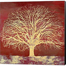 Metaverse Art Crimson Oak by Alessio Aprile 24-Inch x 24-Inch Canvas Wall Art