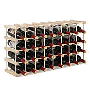 Slickblue 36-Bottle Wooden Wine Rack for Wine Cellar
