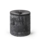 Alternate image 0 for BIDK Home 11.75" Black Outdoor Pillar Super Candle Wax Finished
