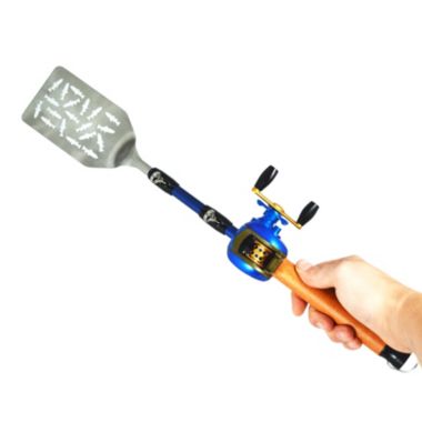 G.E.I.&reg; Bait Cast Fishing Pole BBQ Spatula - Stainless Steel Grilling Tool 1pk. View a larger version of this product image.