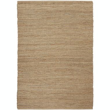 Nourison Natural Jute 4' x 6' Natural Farmhouse Indoor Rug. View a larger version of this product image.