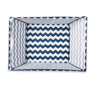 DII Chevron Fabric Collapsible Storage Bin with Metal Frame. View a larger version of this product image.