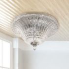 Alternate image 3 for Lalia Home Blossom 2 Light Glass Ceiling Flush Mount, Chrome